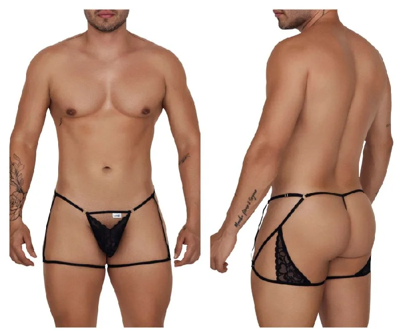 Weekend Bargains Just for You CandyMan 99678 Garter Thongs Color Black