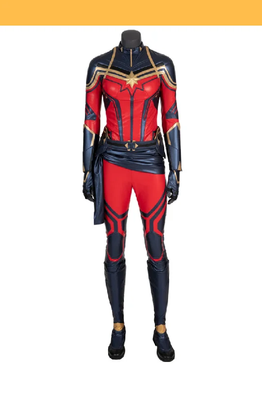 Weekend Offers That Delight Captain Marvel Infinity War PU Leather Cosplay Costume