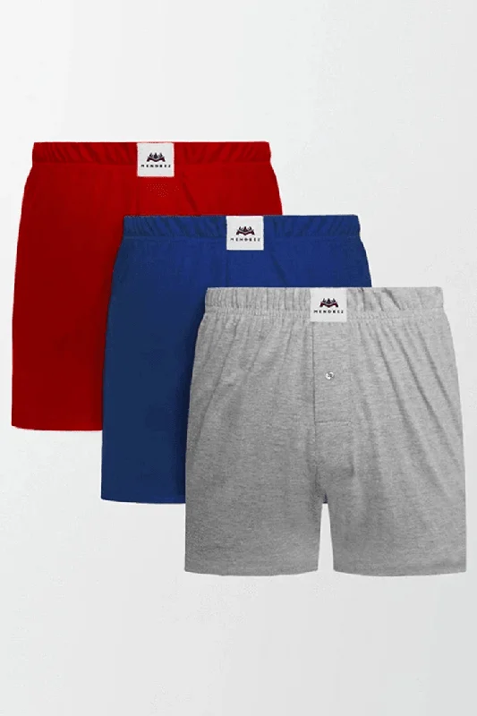 Incredible Offers Jersey Boxer Shorts - Pack of 3 Colors
