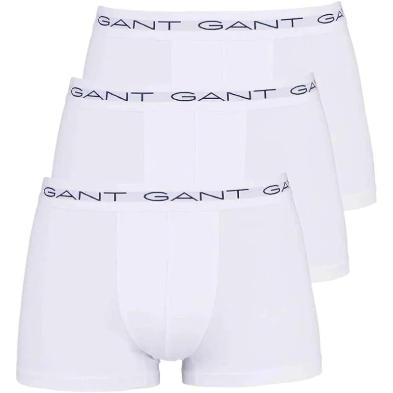 Huge Discounts GANT 3 Pack Stretch Cotton Trunks - White