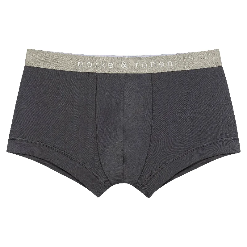 Bargain Prices Grey Solid Low Rise Trunk