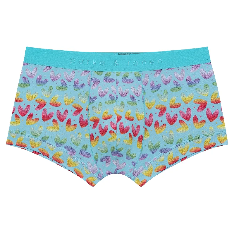 Weekend Deal PRIDE EDITION- Heartbreaker Turquoise Print Low Rise Trunk