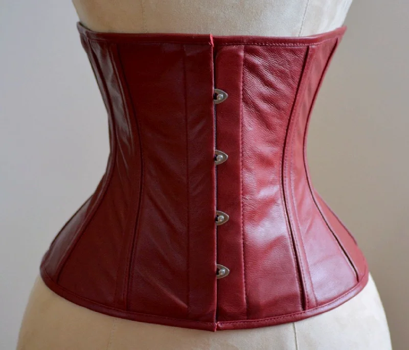 Massive Deals High quality lambskin waist steel-boned authentic corset of dark red color. Corset for tight lacing and waist training, steampunk, gothic Massive Deals High quality lambskin waist steel-boned authentic corset of dark red color. Corset for tight lacing and waist training, steampunk, gothic