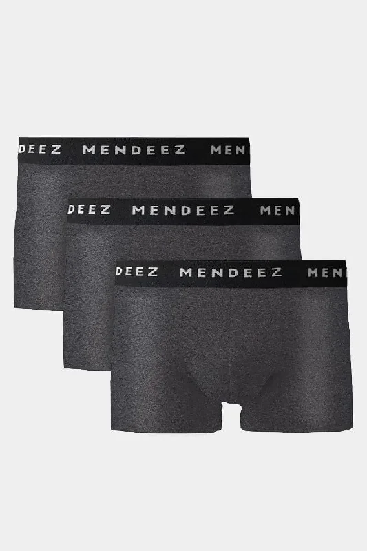 Today’s Deal Jacquard Boxer Trunks - Pack of 3 - Charcoal