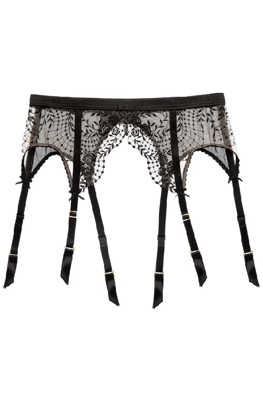 Reduced Price Julie's Roses Suspender - Black