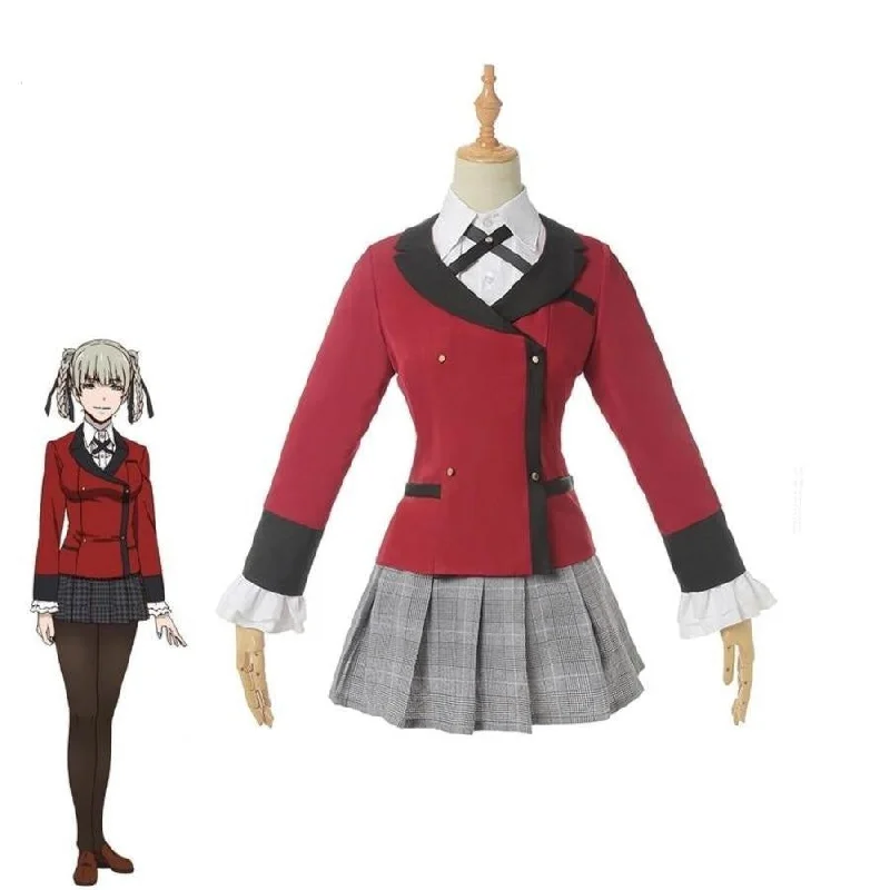 Weekend Savings Fiesta Kakegurui: Compulsive Gambler Kirari Momobami Cosplay Costume JK School Uniform mp006035
