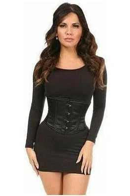 Big Savings Lavish Black Satin Mini Cincher