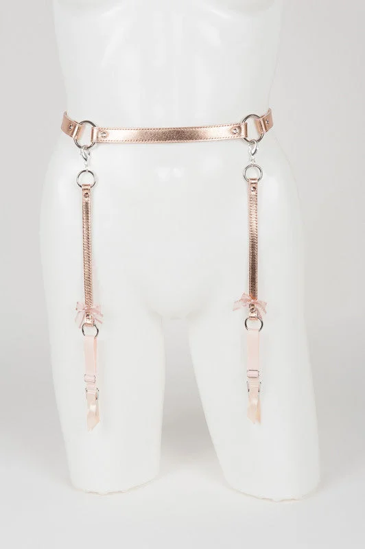 Steals and Deals Lolita Silver Garter Belt