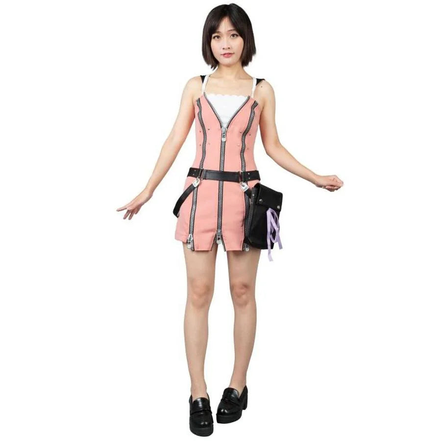 Weekend Discounts to Love Kingdom Hearts Kairi 1st Cosplay Costumes pink punk outfit mp000219