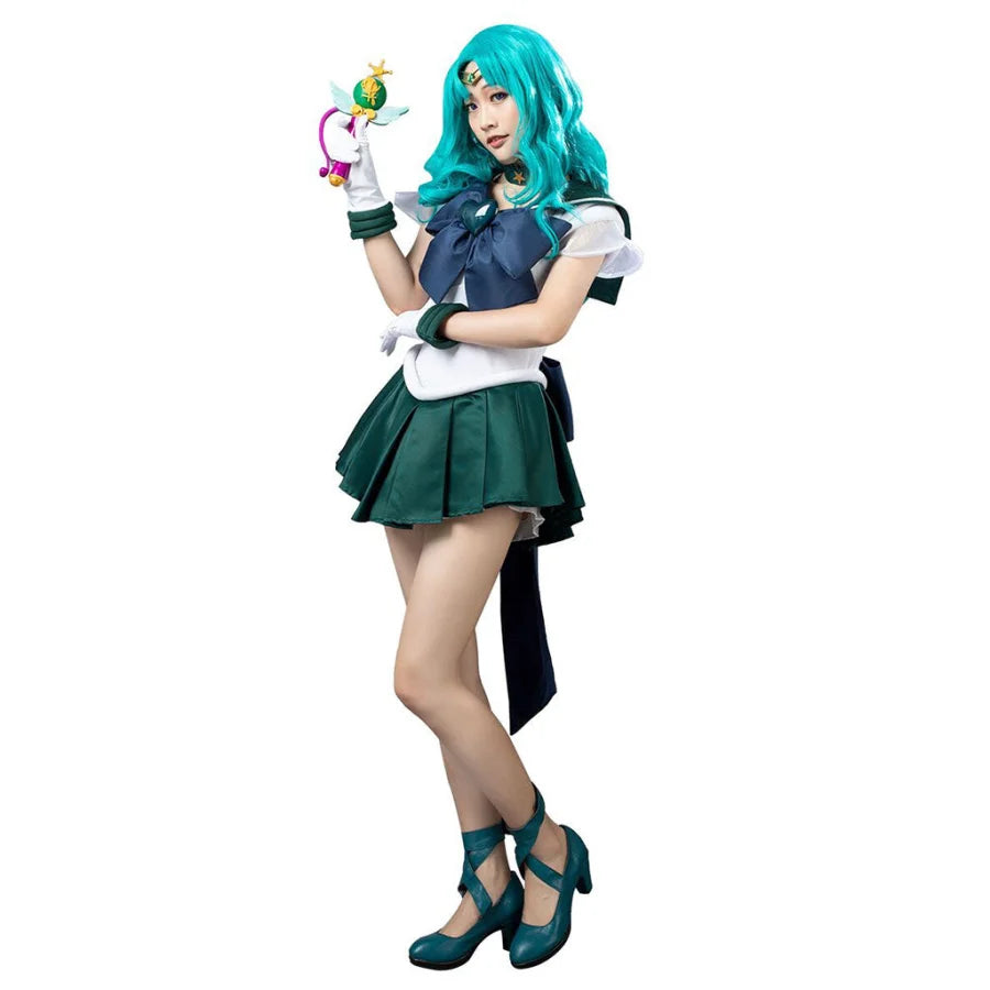 Great Bargain Sailor Super S Film Sailor Neptune Michiru Kaioh Michell Cosplay Costumes mp001404 Great Bargain Sailor Super S Film Sailor Neptune Michiru Kaioh Michell Cosplay Costumes mp001404