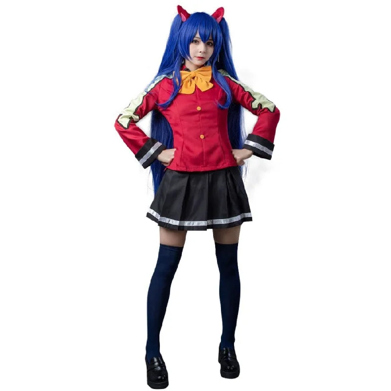 Low Price Fairy Tail Wendy Marvell the First Version Cosplay Costume mp003998