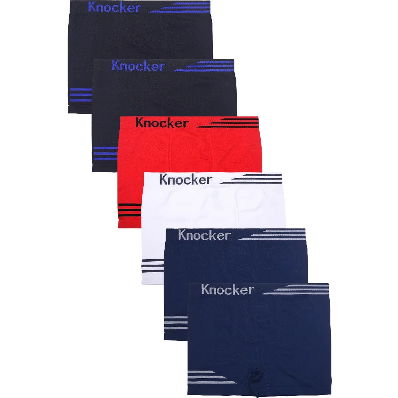 Deep Discounts KNOCKER MEN'S SEAMLESS BOXER BRIEFS (MS007M)