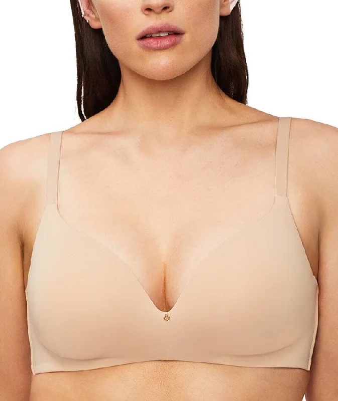 Major Deal Nancy Ganz Revive Smooth Wire-free Full Cup Bra - Warm Taupe