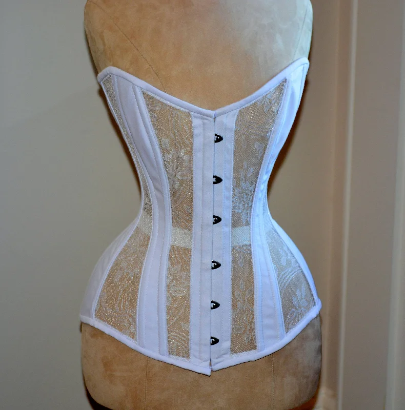 Deal Mania Overbust mesh authentic corset with floral pattern. Gothic Victorian steampunk affordable cheap corset, girlfriend's gift, historical corset Deal Mania Overbust mesh authentic corset with floral pattern. Gothic Victorian steampunk affordable cheap corset, girlfriend's gift, historical corset