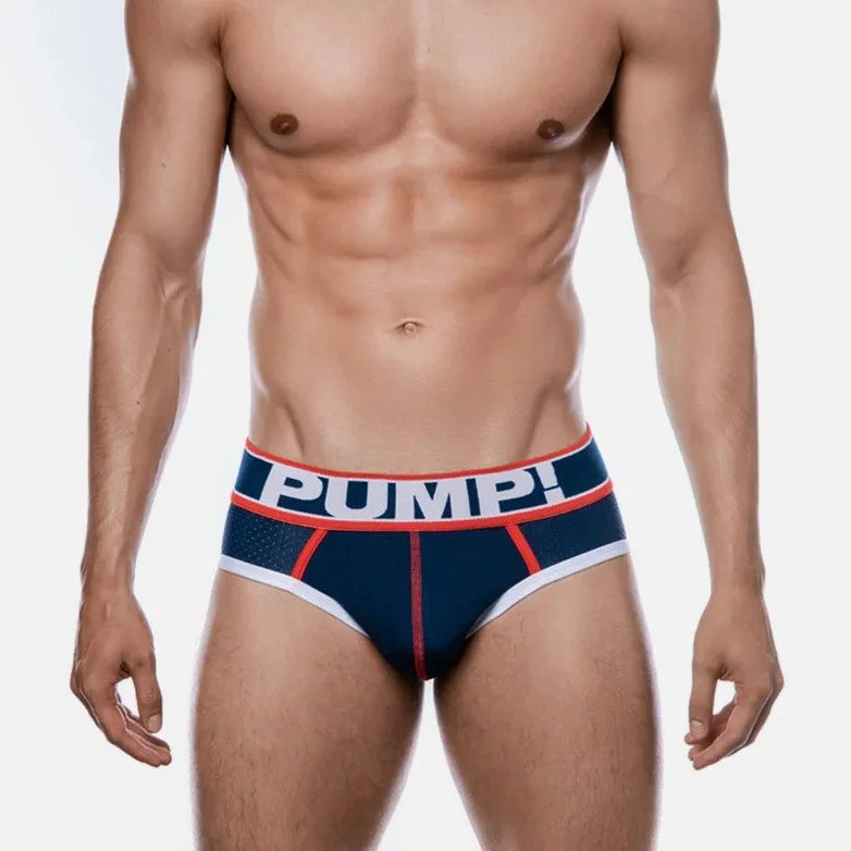 Weekend Specials to Love PUMP Big League mesh brief navy