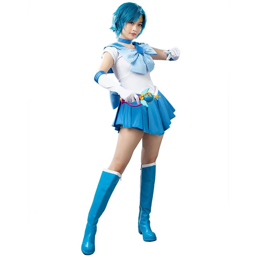 Quick Sale Sailor Sailor Mercury Mizuno Ami Cosplay Costumes mp000571