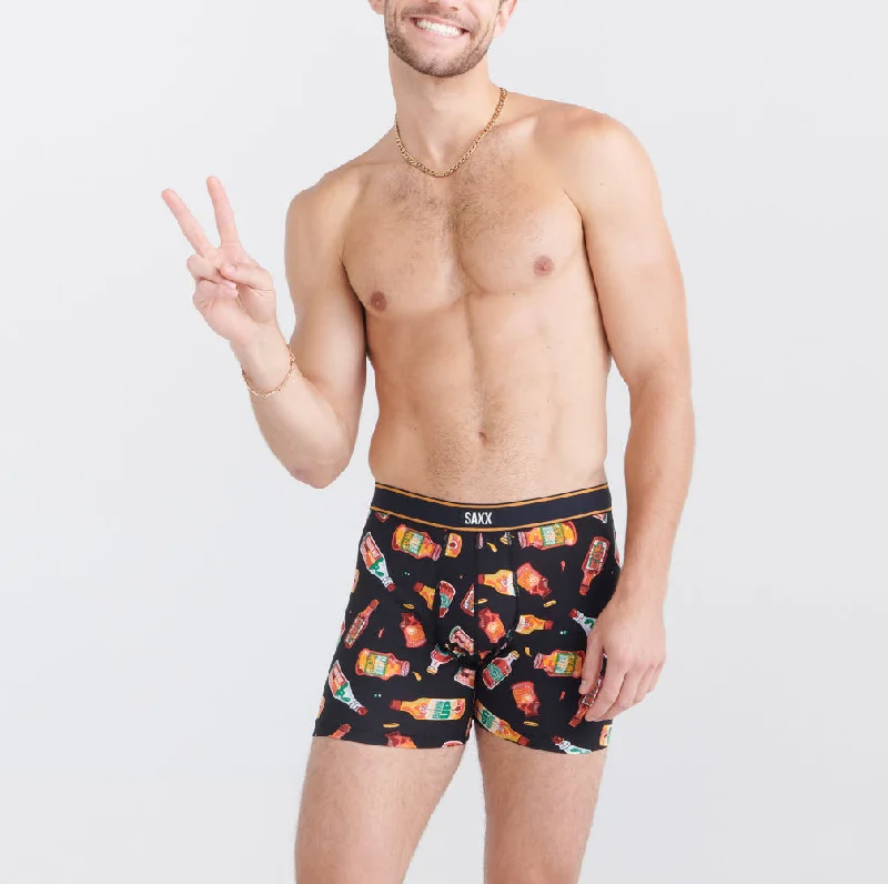 Weekend Bargains to Grab Saxx Daytripper Hot Ones Black Boxer Brief Mens Underwear BB11F Weekend Bargains to Grab Saxx Daytripper Hot Ones Black Boxer Brief Mens Underwear BB11F