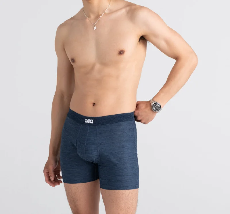 Super Sale Saxx Hot Shot Dark Denim Heather Cooling Boxer Brief Underwear BB09