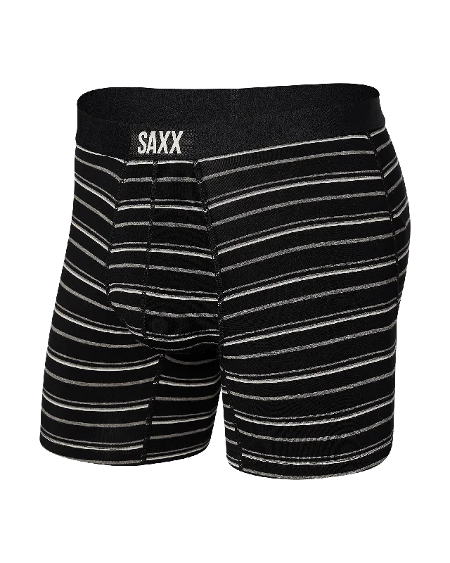 Best Bargains Saxx Men's Vibe Super Soft Boxer Brief -  Black Coast Stripe