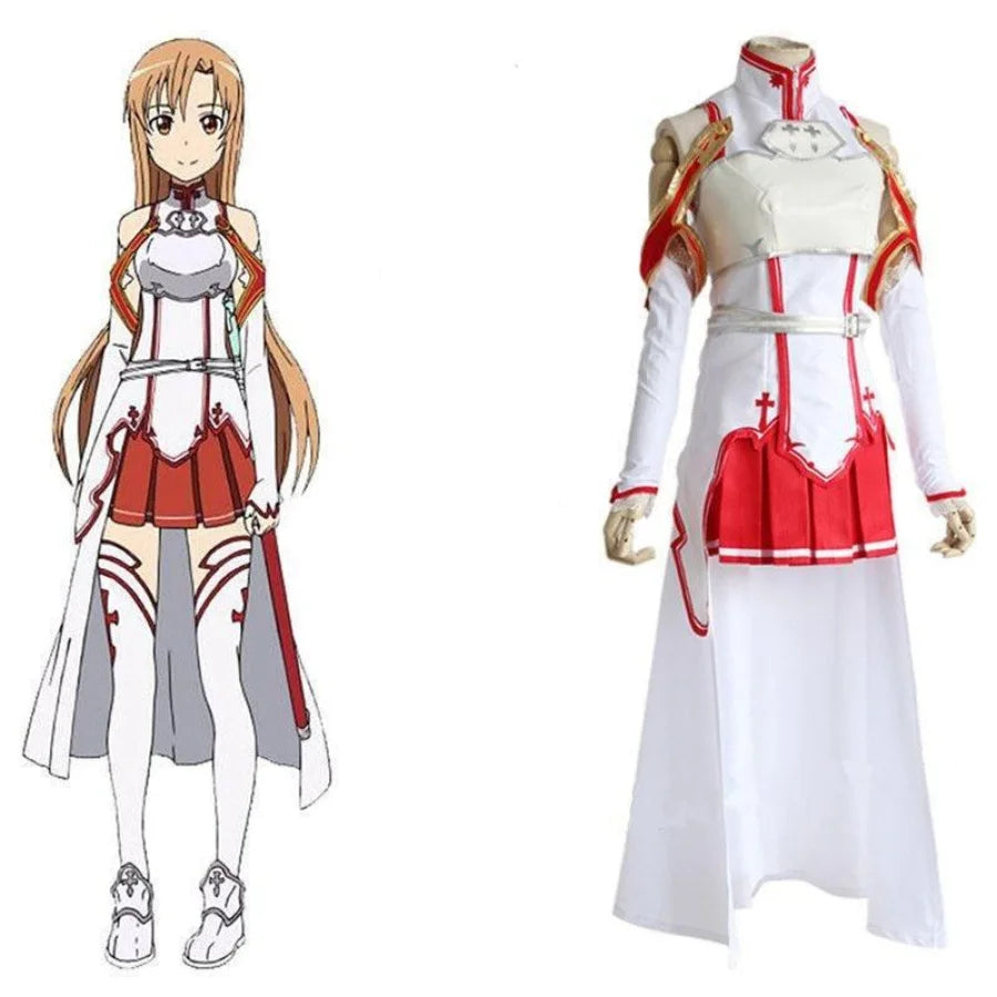 Limited Supply Sword Art Online Cosplay Costume Asuna Yuuki Full Set Women Cosplay Costumes mp005693 Limited Supply Sword Art Online Cosplay Costume Asuna Yuuki Full Set Women Cosplay Costumes mp005693