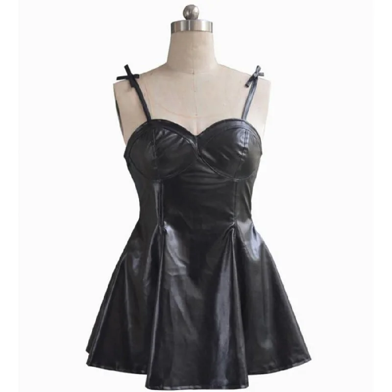 Weekend Discounts to Delight The Future Diary Gasai Yuno Black PU Leather Fancy Dress Cosplay Costume mp006101 Weekend Discounts to Delight The Future Diary Gasai Yuno Black PU Leather Fancy Dress Cosplay Costume mp006101
