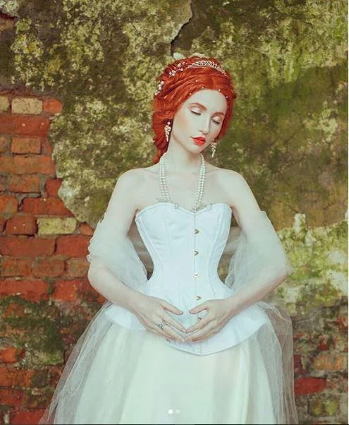 Warehouse Sale The Ramona Corset. Bespoke high quality authentic peplum style corset from cotton on steel bones, vintage, wedding, victorian corset. Warehouse Sale The Ramona Corset. Bespoke high quality authentic peplum style corset from cotton on steel bones, vintage, wedding, victorian corset.