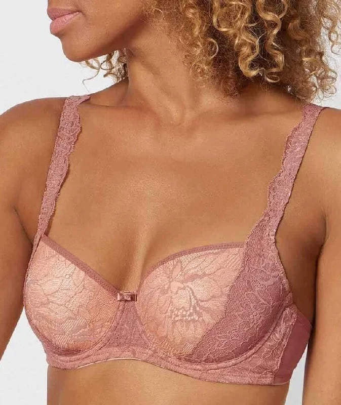 Price Drop Triumph Amourette Charm Half-Cup Underwired Padded Bra - Rust