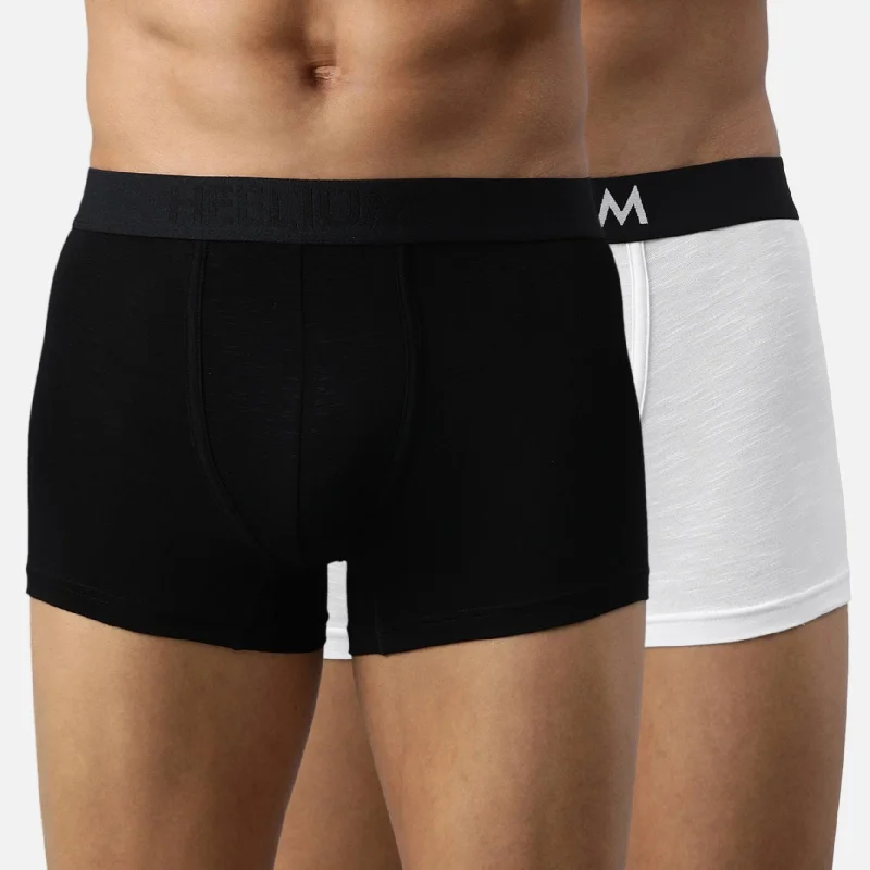 Hurry In Bamboo Underwear Trunk For Men - Pack of 2