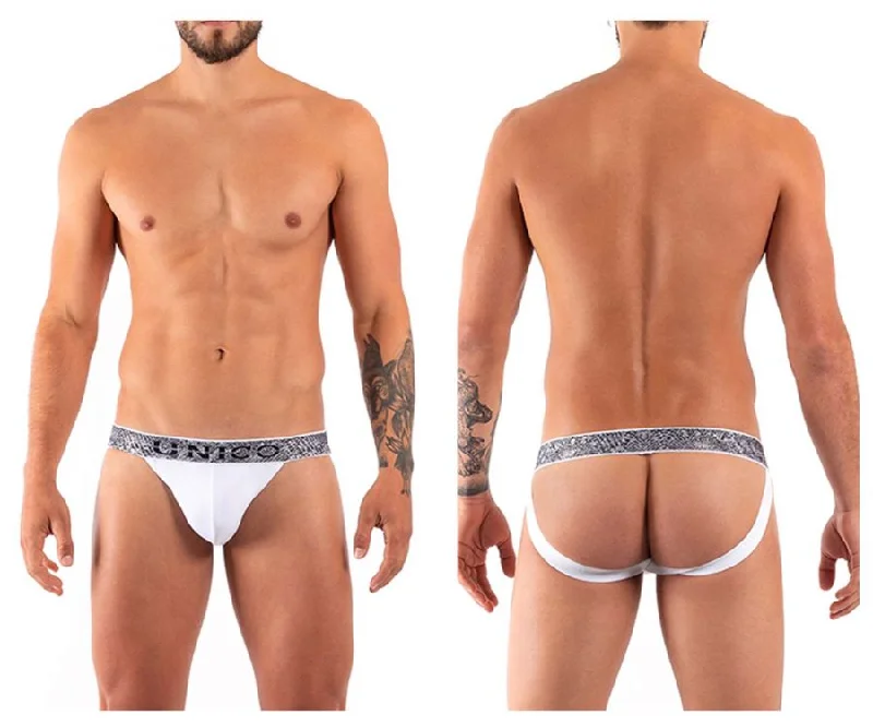 Weekend Discounts to Delight Unico 21070301203 Felt Jockstrap Color 63-White
