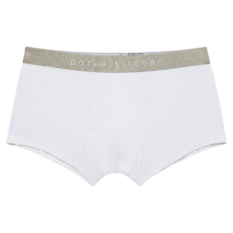 Customer Appreciation Sale White Solid Low Rise Trunk