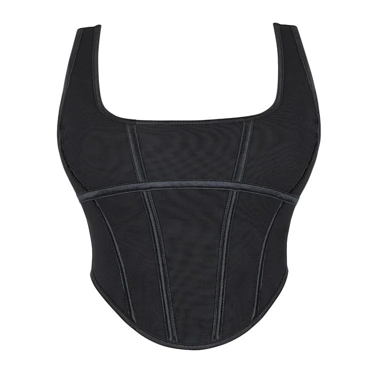 Deal Frenzy Women's Gothic Lace-up Boned Overbust Corset