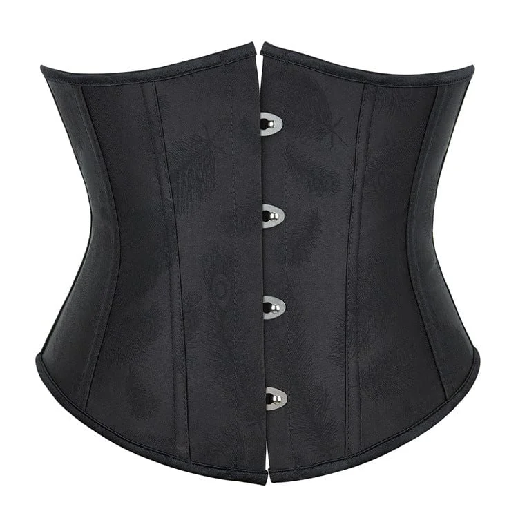 Customer Appreciation Sale Women's Punk Solid Color Underbust Corset