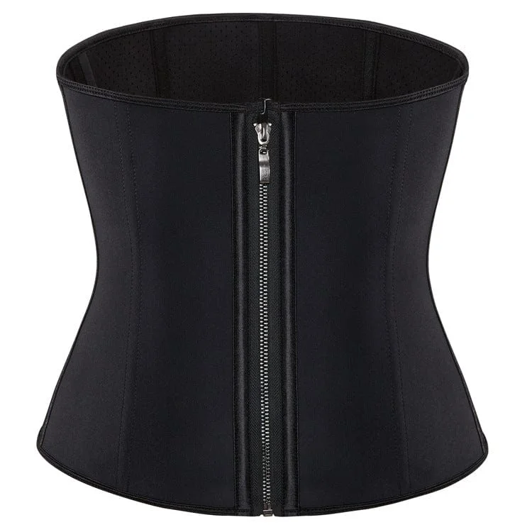 Blowout Sale Women's Punk Solid Color Zipper Underbust Corset