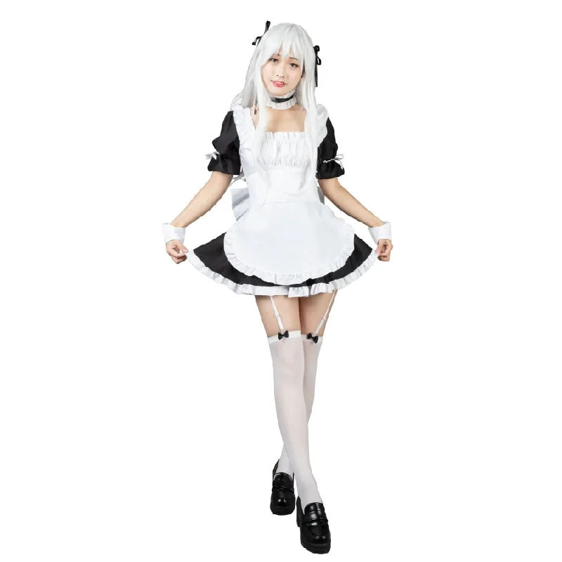 Weekend Savings Delight Yosuga no Sora Kasugano Sora Maid Version Cosplay Costume mp004176