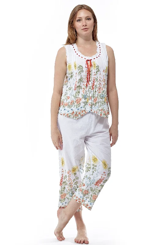 100% Cotton Sunflower Garden PJs