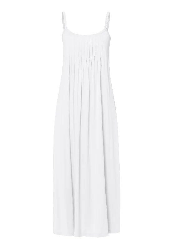 Juliet Pleated Cotton Chemise | White 77748-101