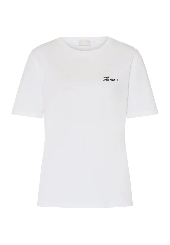 Natural Shirt Cotton Embroidered Logo T-Shirt | White 78806-101