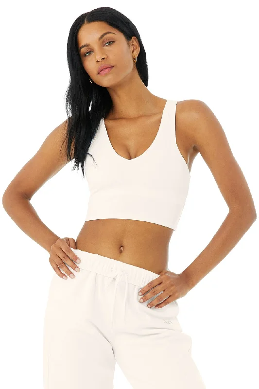 Best Seller Alo Yoga Women's Airbrush Real Sports Bra Tank -  Ivory