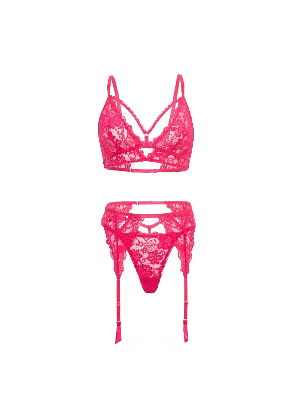 Price Blitz Aphrodite Lace 3 Piece Bra Set