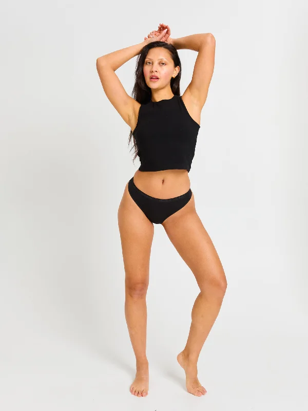 Final Offer Basic Thong Light-Moderate Black