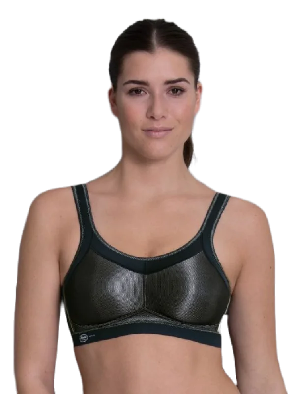 Time-Limited Offer Black Maximum Support Momentum Sports Bra