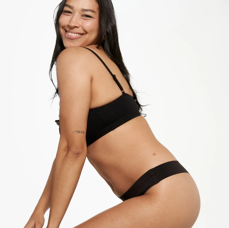 Instant Deal Original-Rise Thong - Seamless Ultrasmooth - Black