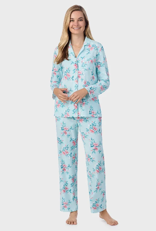 Blooming Lily Cotton Long Pajama Set