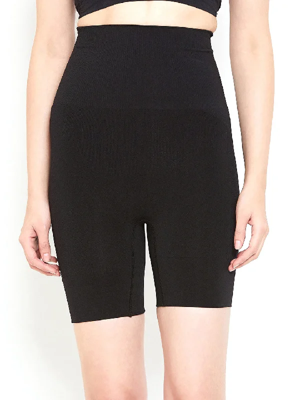 Hurry In Seamless Women's Thigh Shapewear - Black