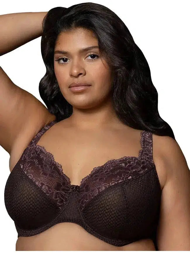 Steals and Deals Chocolate Serena Lace Bra