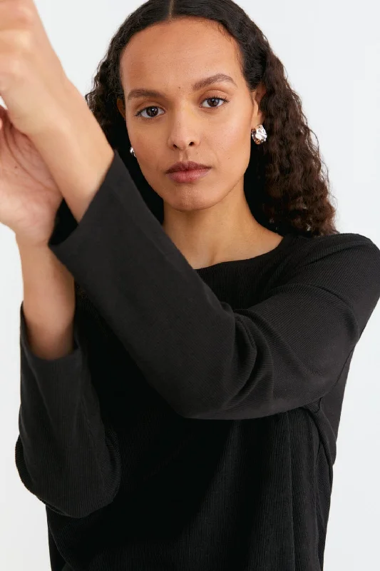 Must-Have Deals Ribbed Top Longsleeve Top