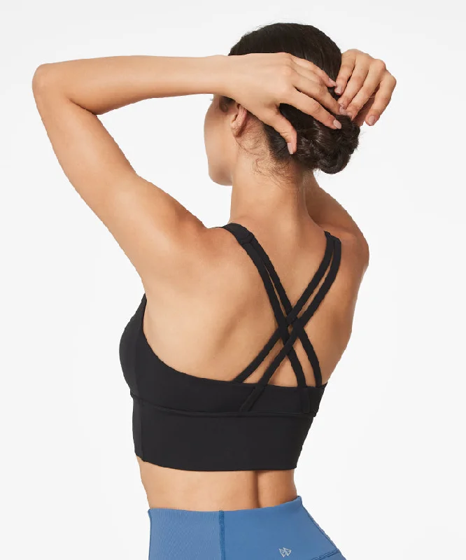 Discount Mania Echo Long Double Cross Straps Padded Yoga Bra | Women's Light Support Sports Bra Discount Mania Echo Long Double Cross Straps Padded Yoga Bra | Women's Light Support Sports Bra