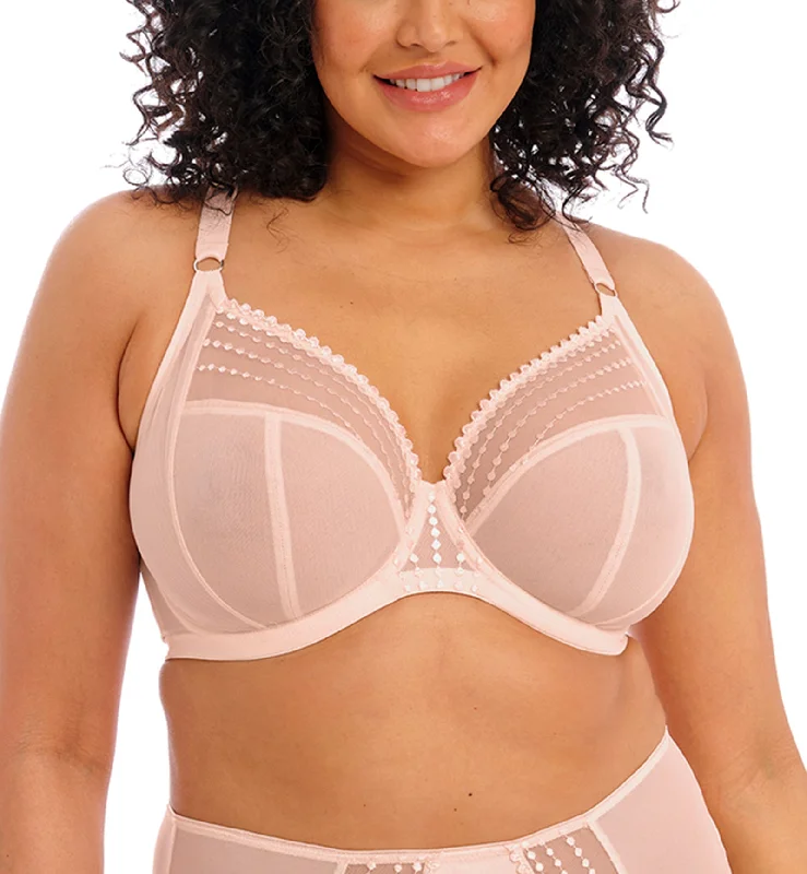 Overstock Clearance Elomi Matilda Banded Plunge Underwire Bra (8900) - Pearl Blush