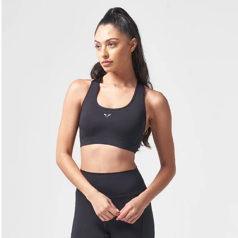 Now Available Essential Medium Impact Bra - Black