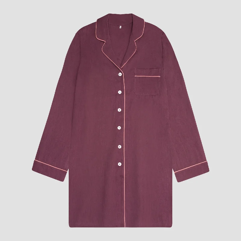 Fresh Fig Linen Night Shirt